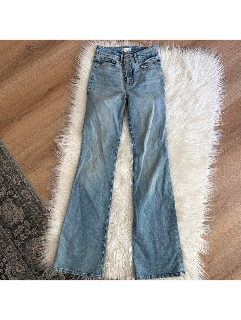 Good American ALWAYS FITS GOOD CLASSIC BOOTCUT size 25 inseam 33 - Picture 3 of 7